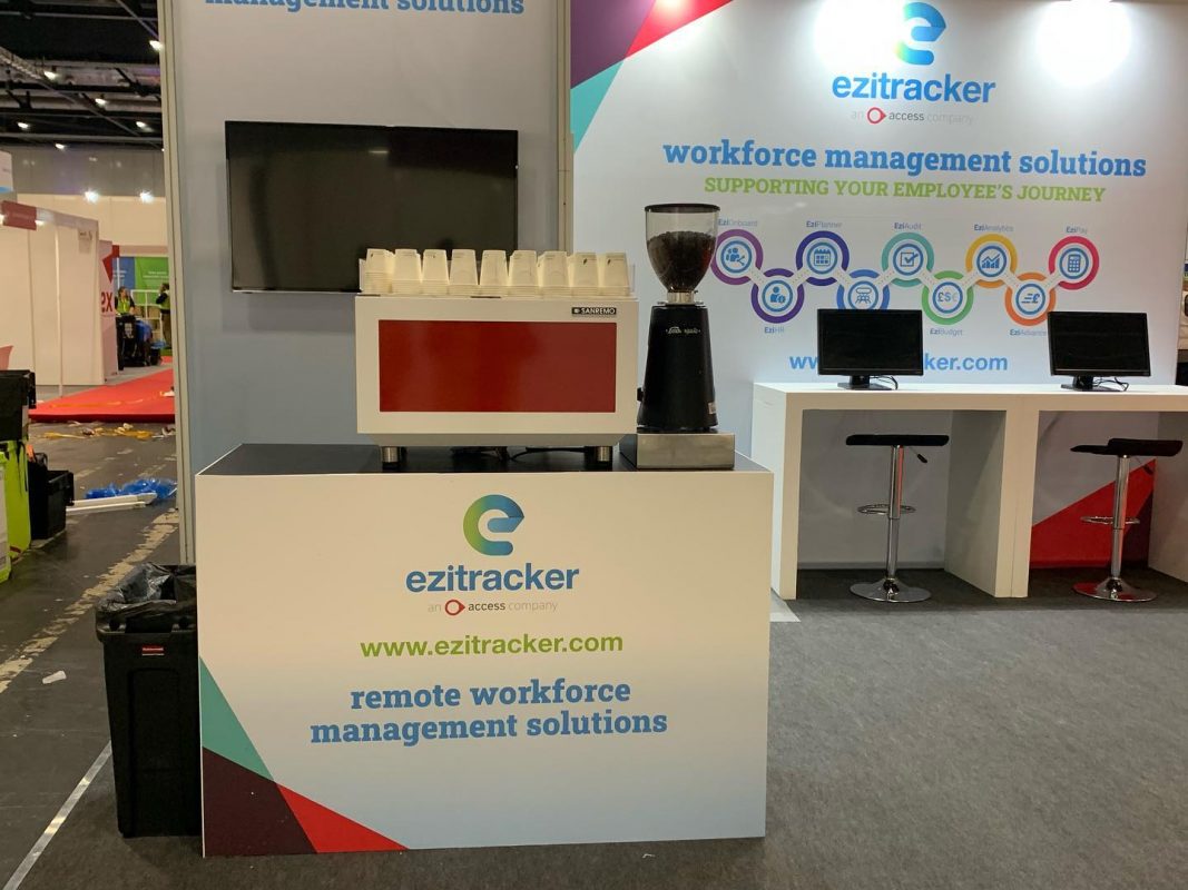 coffee exhibition stand branded