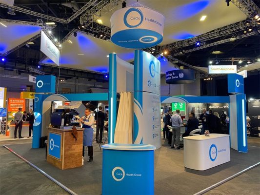 exhibition stand ideas with a coffee barista