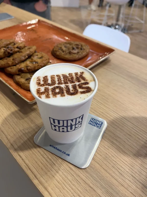 Branded Coffee Cups at FIT Show NEC with Winkhaus UK in Birmingham