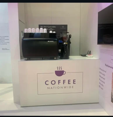 Nationwide Coffee Bar at an exhibition with KoalaKoffee in September 2021