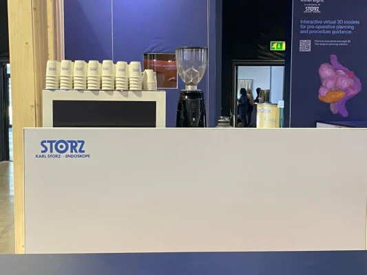 coffee stand hire at BSGE Royal Armouries with KARL STORZ