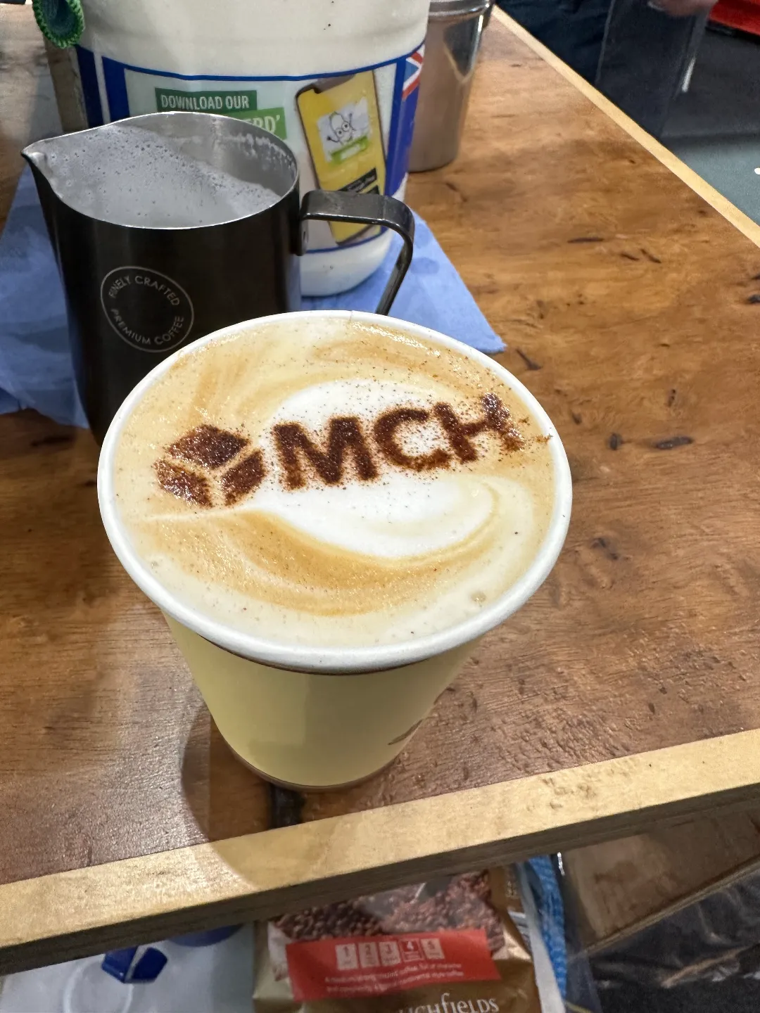 MCH Coffee cup and stencil art