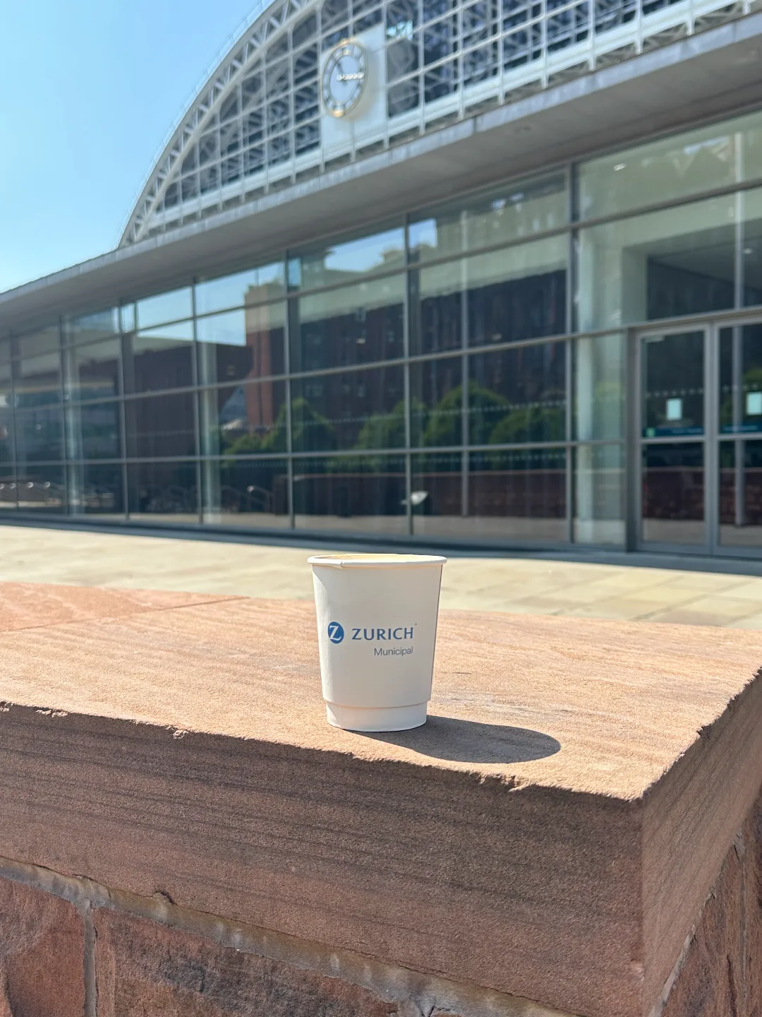 Zurich coffee cup at exhibition centre in Manchester