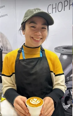 KoalaKoffee barista keeps landia uk ltd team fresh with coffee at the lamma show
